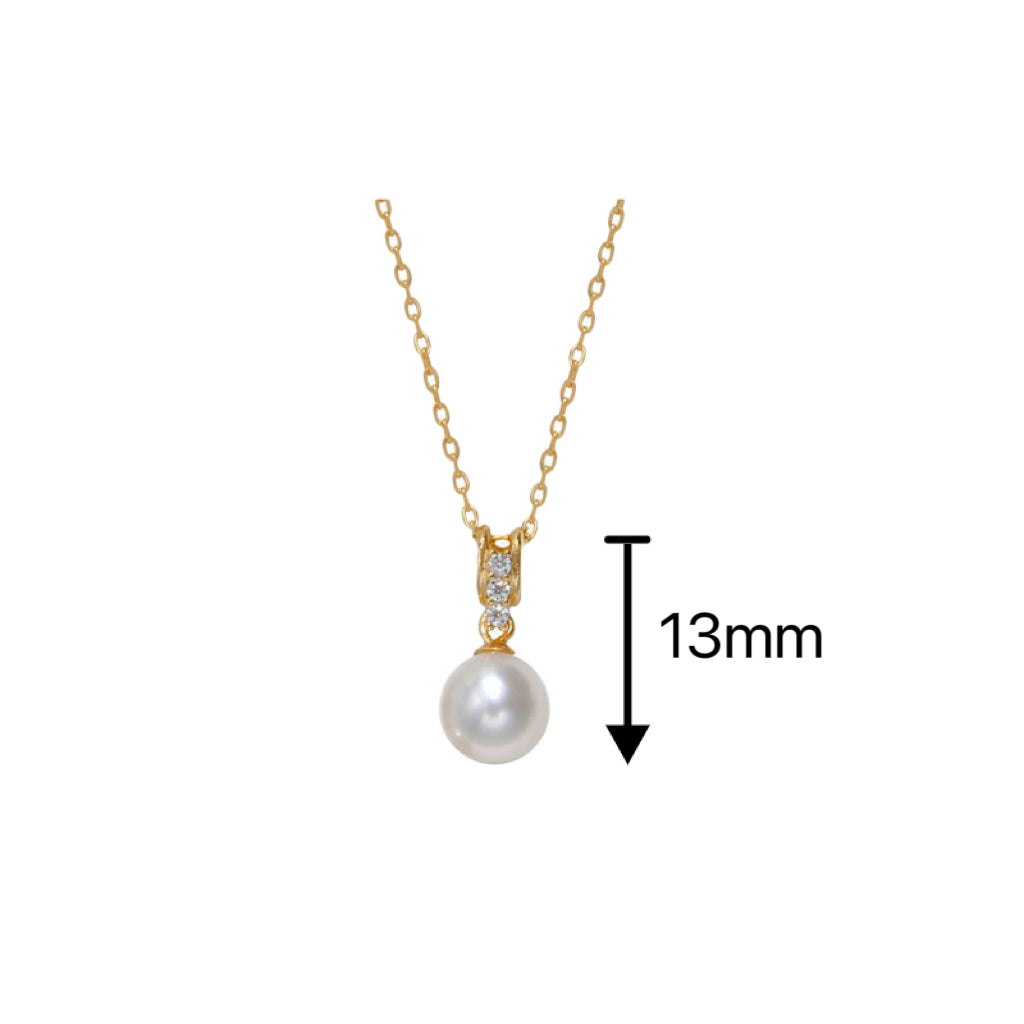 Pearl Pendant Necklace Annie Size