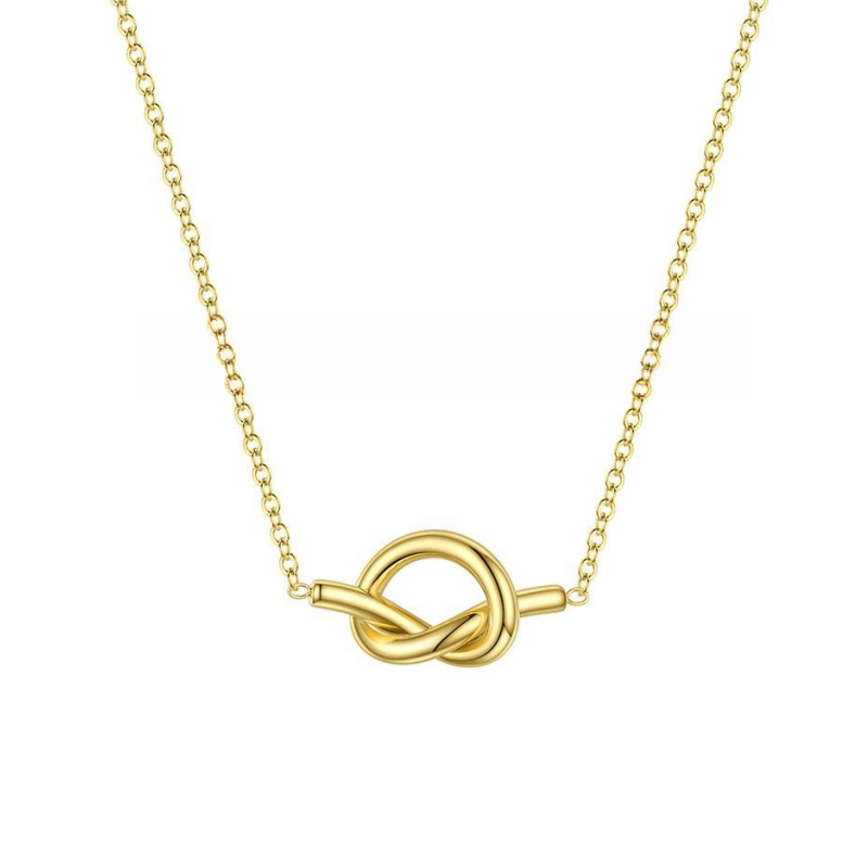 Gold Plated Love Knot Necklace Remi