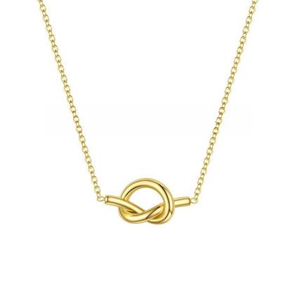 Gold Plated Love Knot Necklace Remi