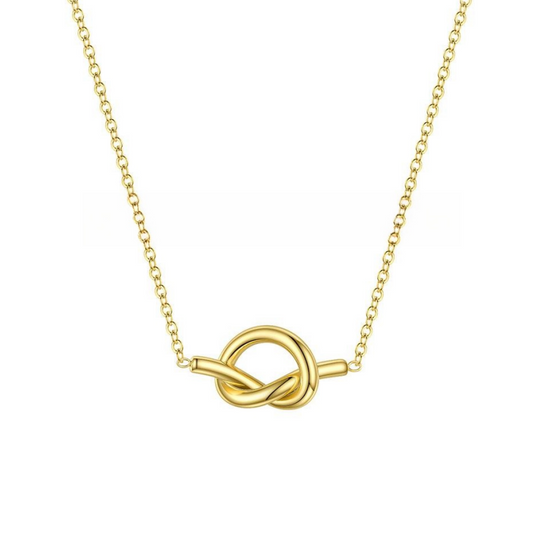 Gold Plated Love Knot Necklace Remi