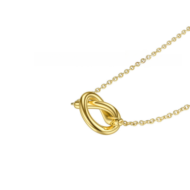 Gold Plated Love Knot Necklace Remi