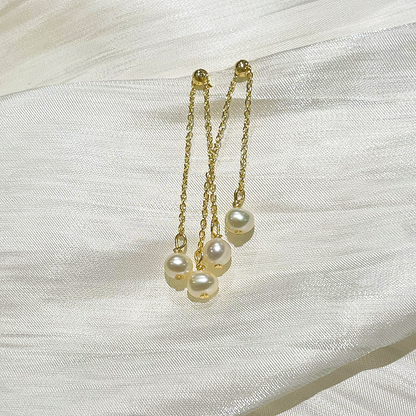 4-5mm Freshwater Pearl Drop Earrings Tina studio image