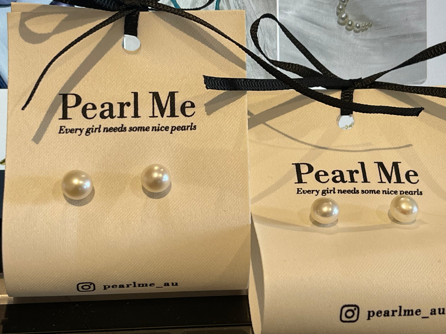 Freshwater Pearl Stud Earrings 6-7mm