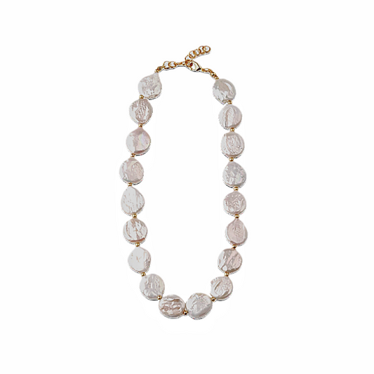 Baroque Coin Freshwater Pearl Necklace Juliana