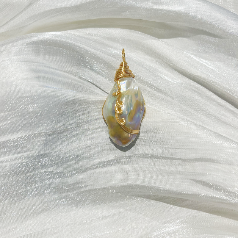 Chunky Baroque Pearl Pendant B