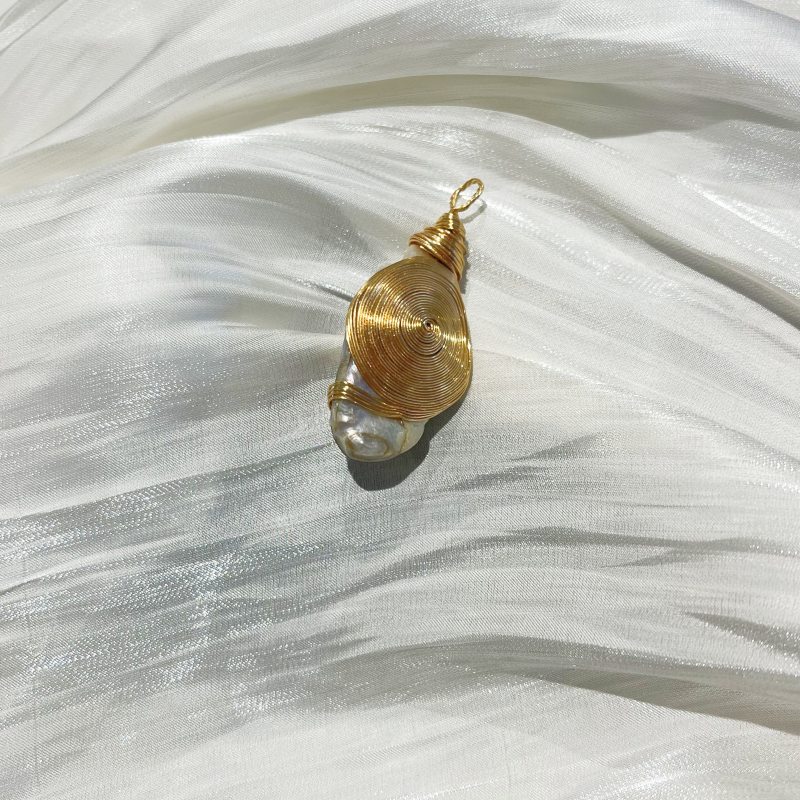 Chunky Baroque Pearl Pendant B