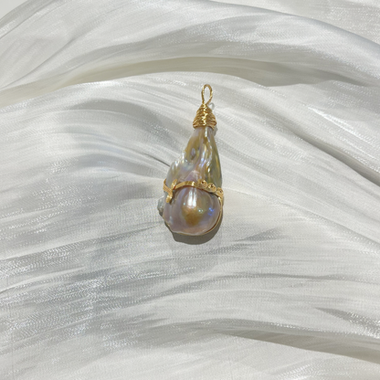 Chunky Baroque Pearl Pendant G