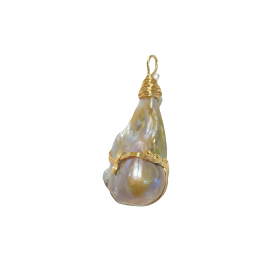 Chunky Baroque Pearl Pendant G