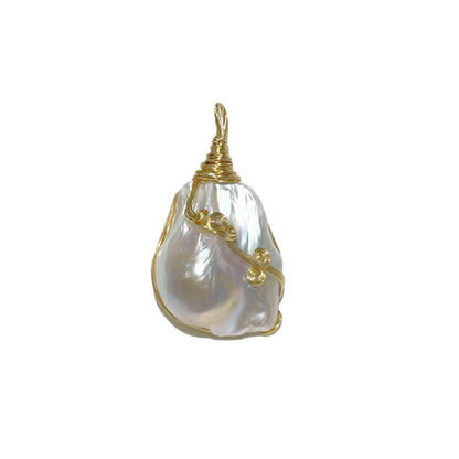 Chunky Baroque Pearl Pendant J