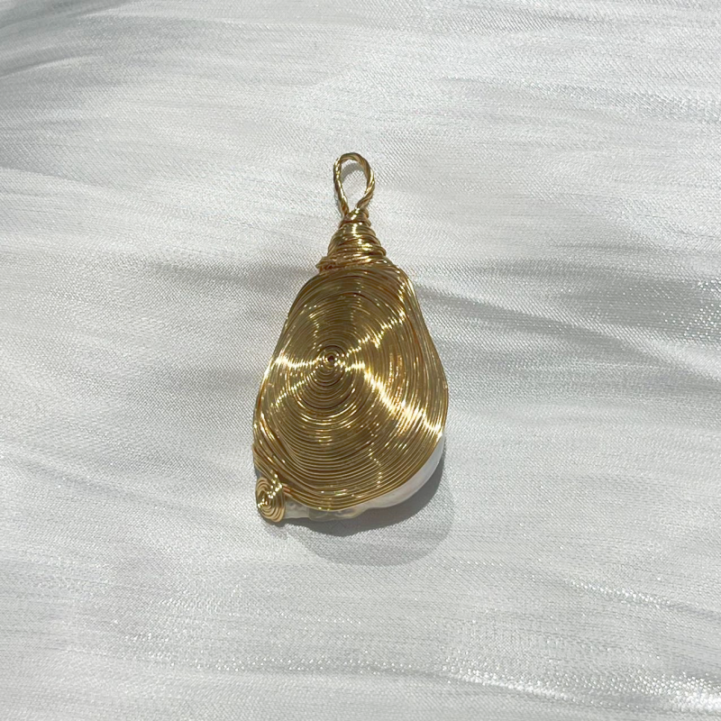 Chunky Baroque Pearl Pendant J