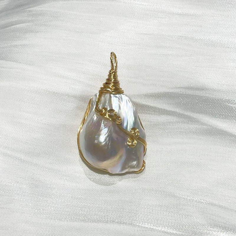 Chunky Baroque Pearl Pendant J