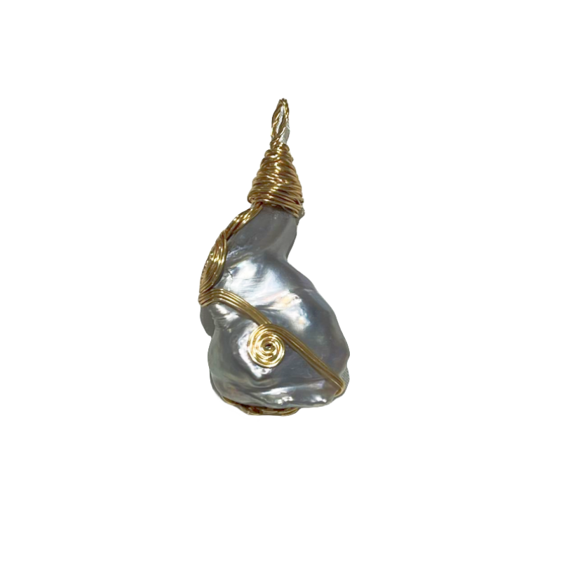 Chunky Baroque Pearl Pendant K