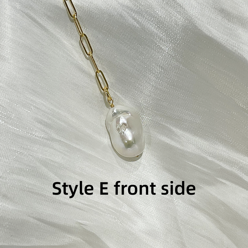 baroque pearl pendant necklace josie style e front side