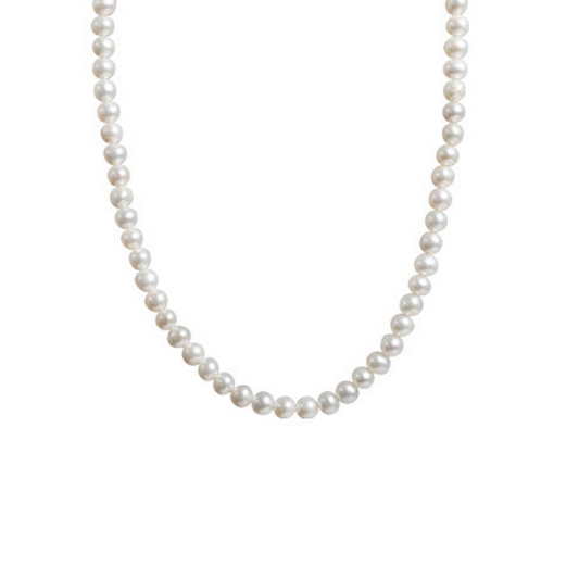 Classic Freshwater Pearl Necklace Anna in white background