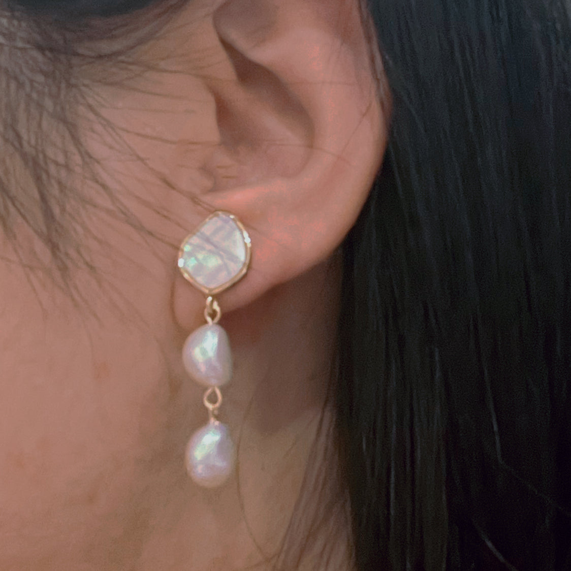 Pearl Drop Earrings Jasmine