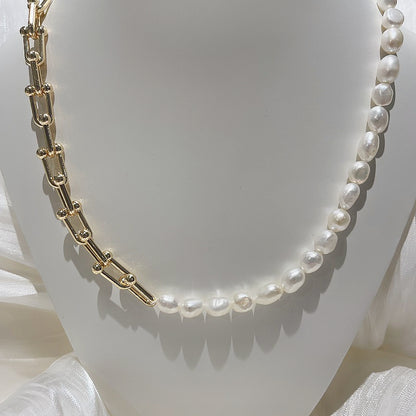 Display the length of Freshwater Pearl Chain Necklace Peyton studio image