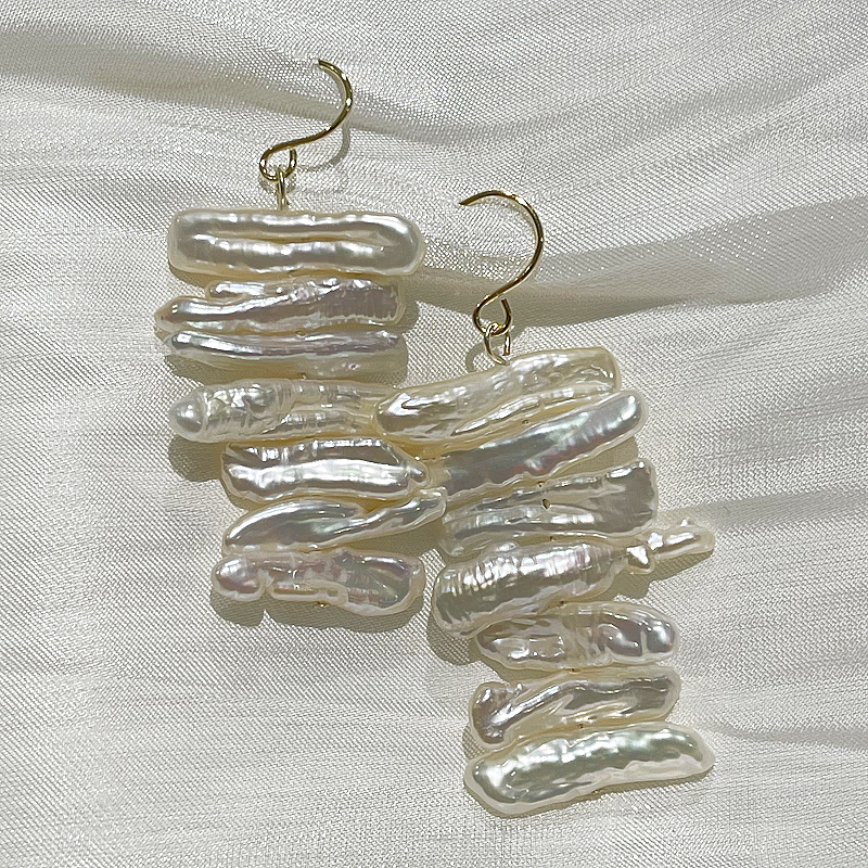 baroque pearl earrings