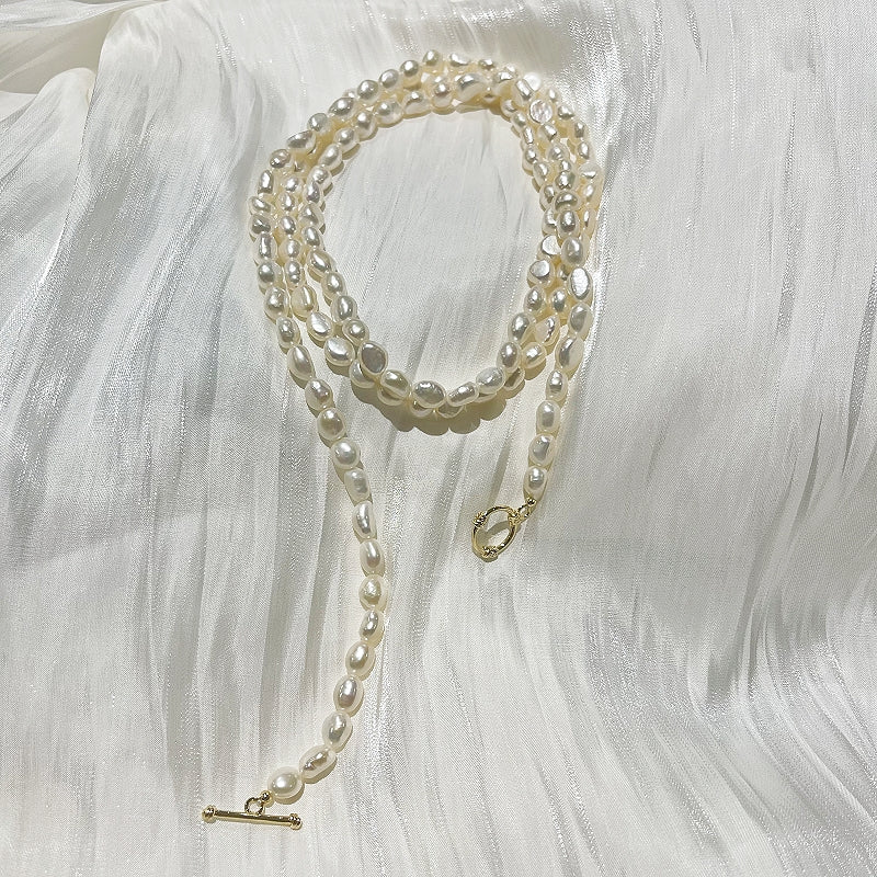 Long Baroque Freshwater Pearl Strand Ariana 7-8mm 100cm