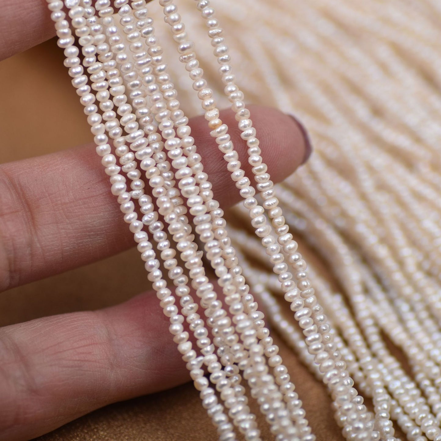 Loose Mini Pearl Beads 2-3mm