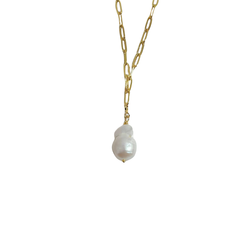 Baroque Pearl Pendant Necklace