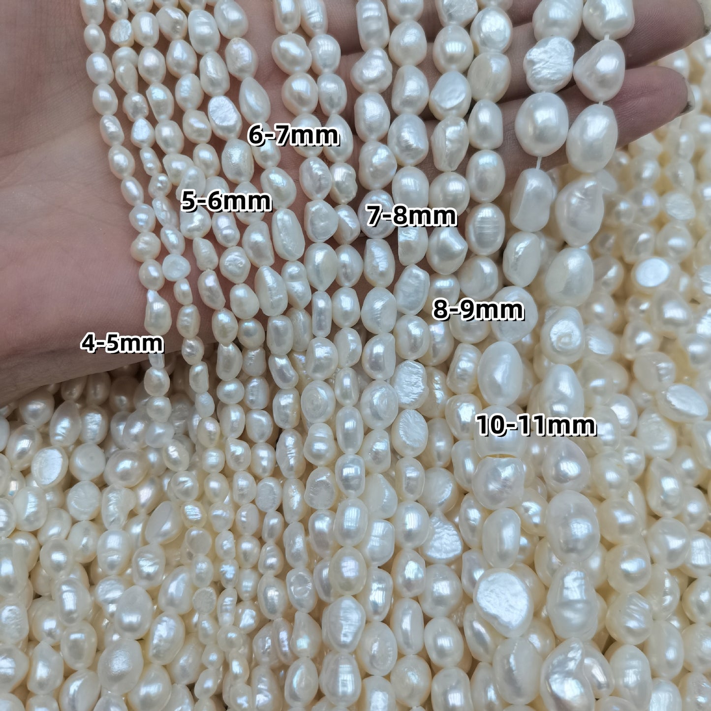 Loose Baroque Pearl Beads 3 Strands