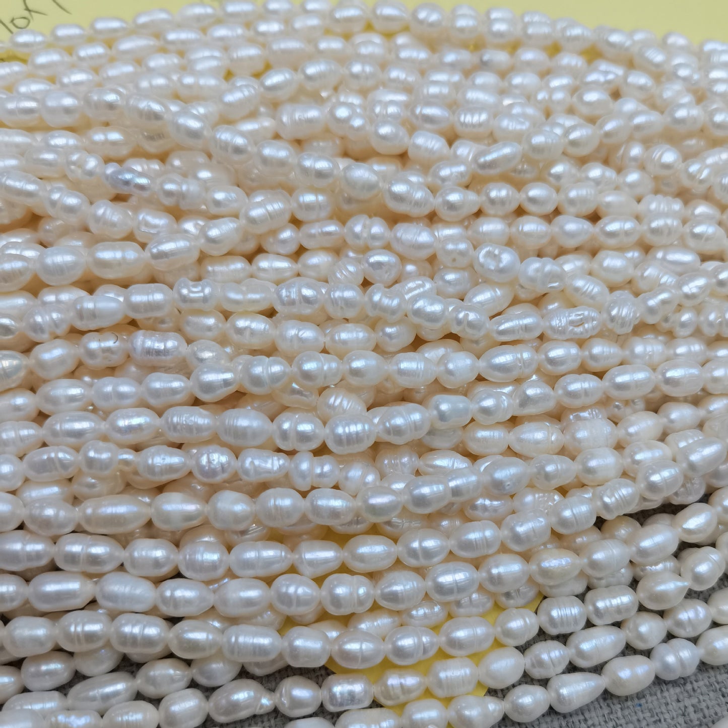 Loose Rice Ringed Pearl Beads