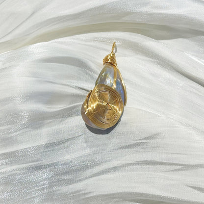 Chunky Baroque Pearl Pendant C