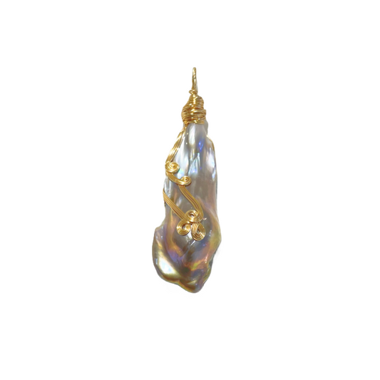 Chunky Baroque Pearl Pendant A