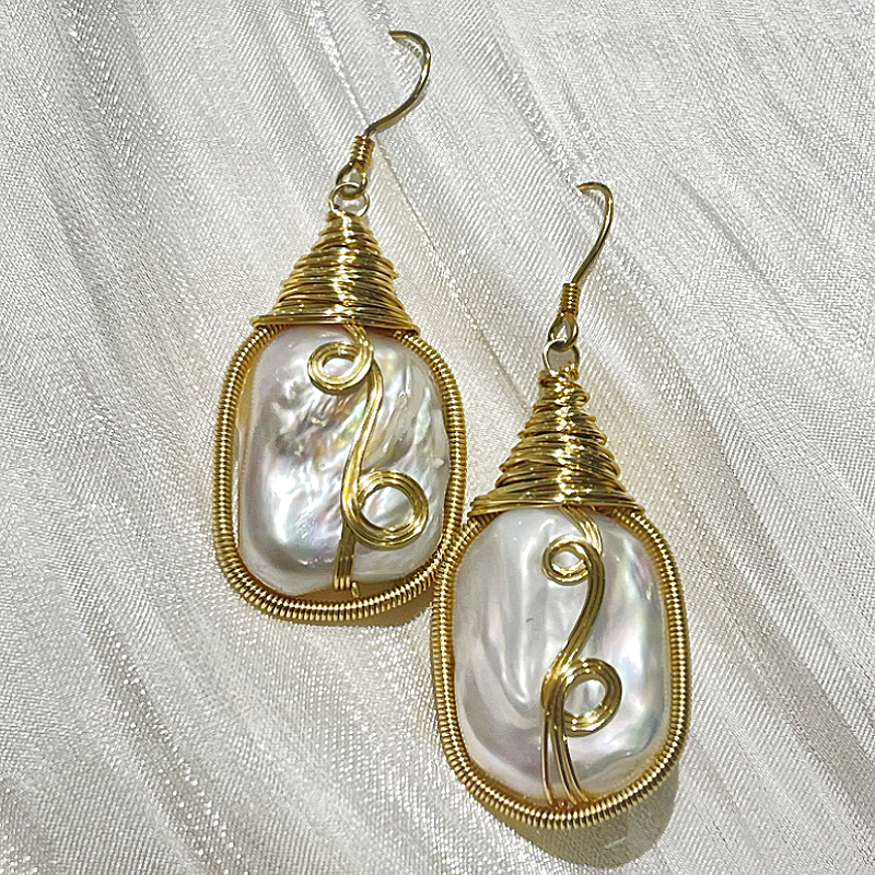 katrina baroque pearl earrings studio image