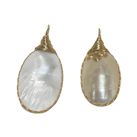 Mabe Pearl Pendant white background
