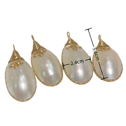 Mabe Pearl Pendant size indicator