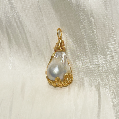 Chunky Baroque Pearl Pendant C