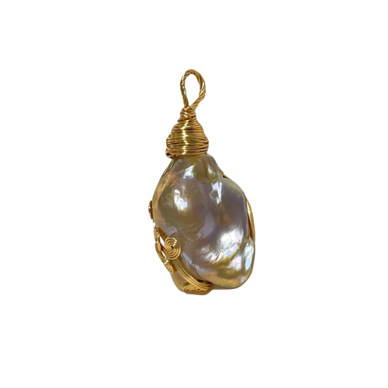 Chunky Baroque Pearl Pendant I